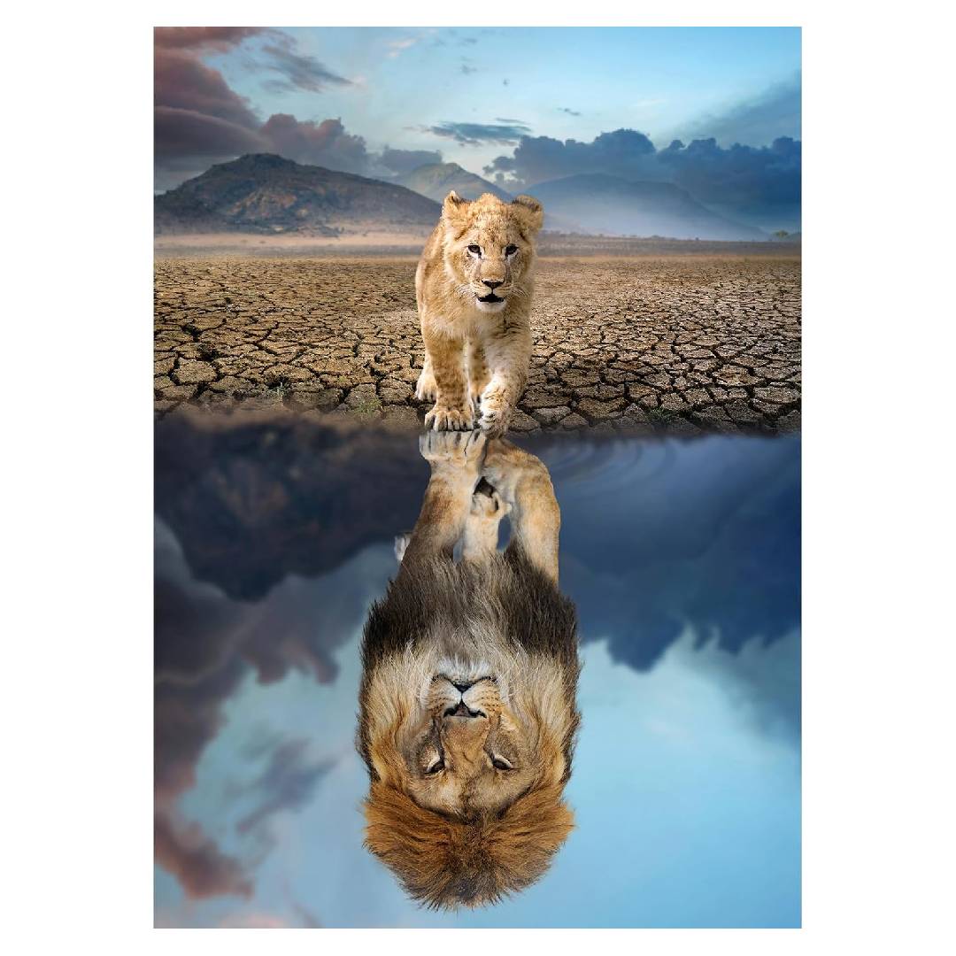 HUADADA Lion Jigsaw Puzzle