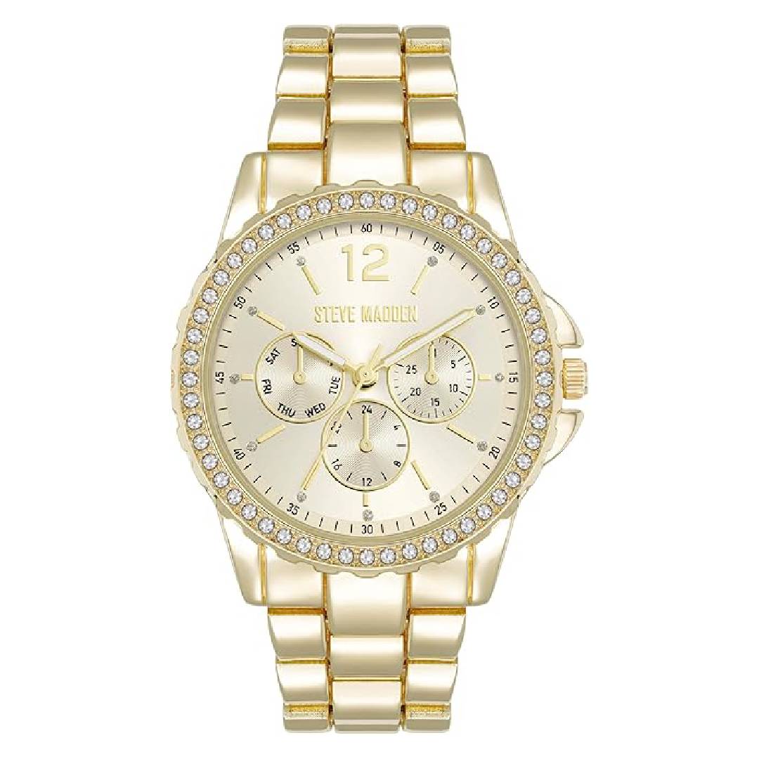 Steve Madden Dress Watch 086702736652, Gold