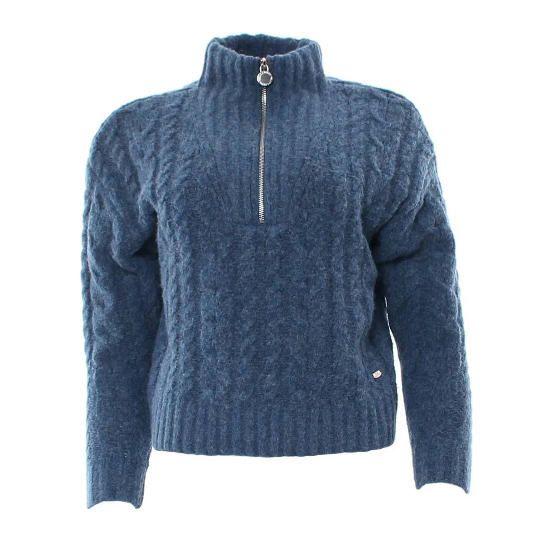 Relax & Renew Calla Half Zip Fleece Navy Melange
