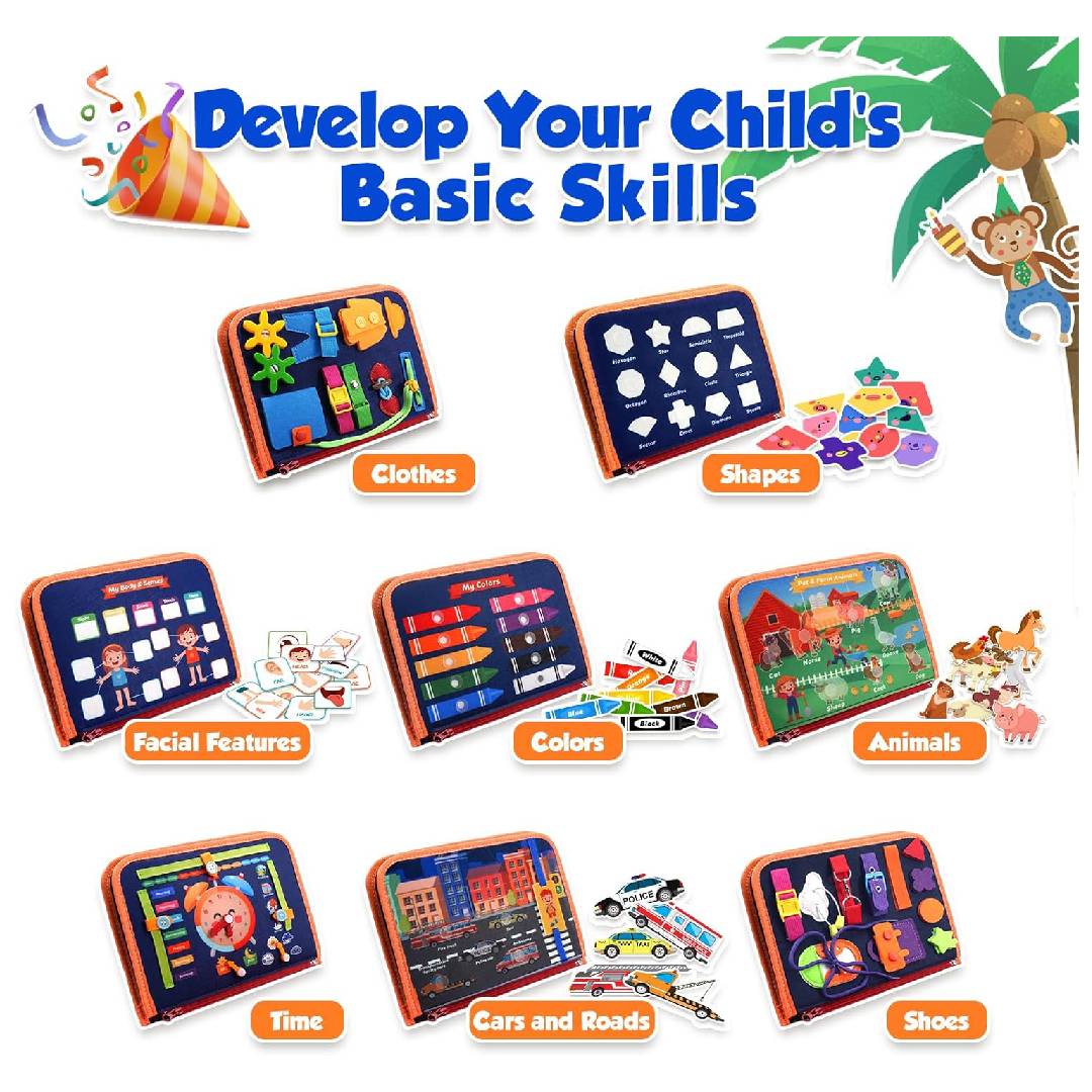 ZOOI Busy Board, Quiet Book
