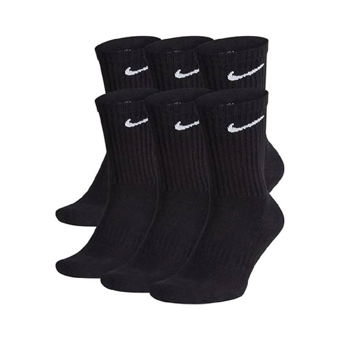 NIKE Men's U Nk Everyday Cush Crew 6pr-bd Socks