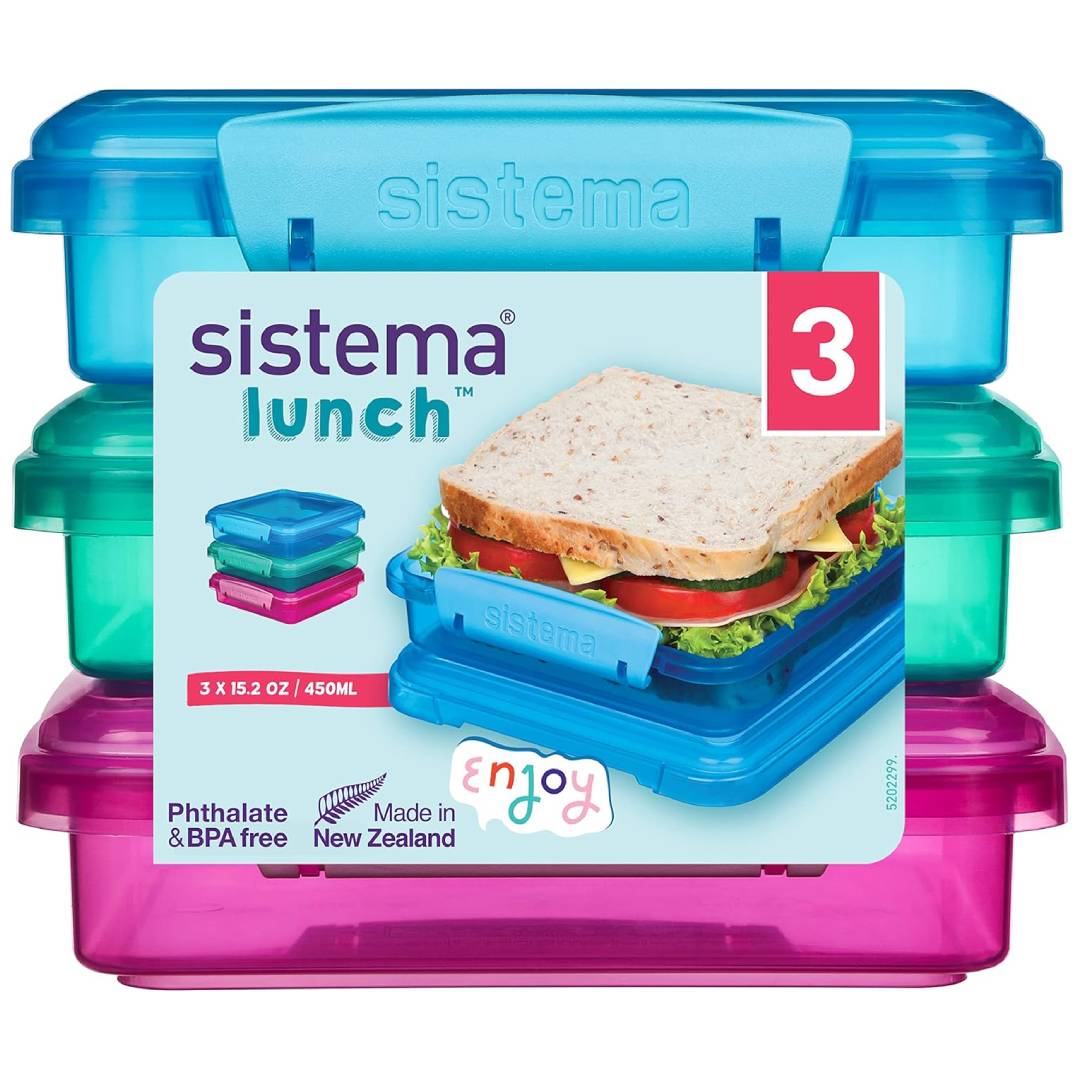 Lunch Sandwich Box Pack of 3