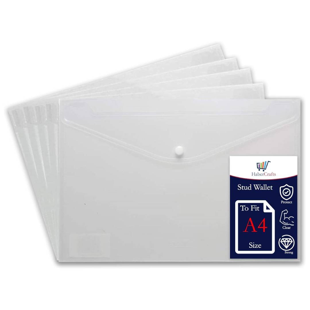 A4 Plastic Wallets
