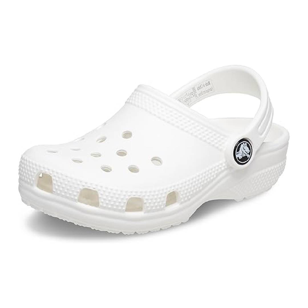 Crocs Classic Clog K Unisex Kids, White, 2 UK
