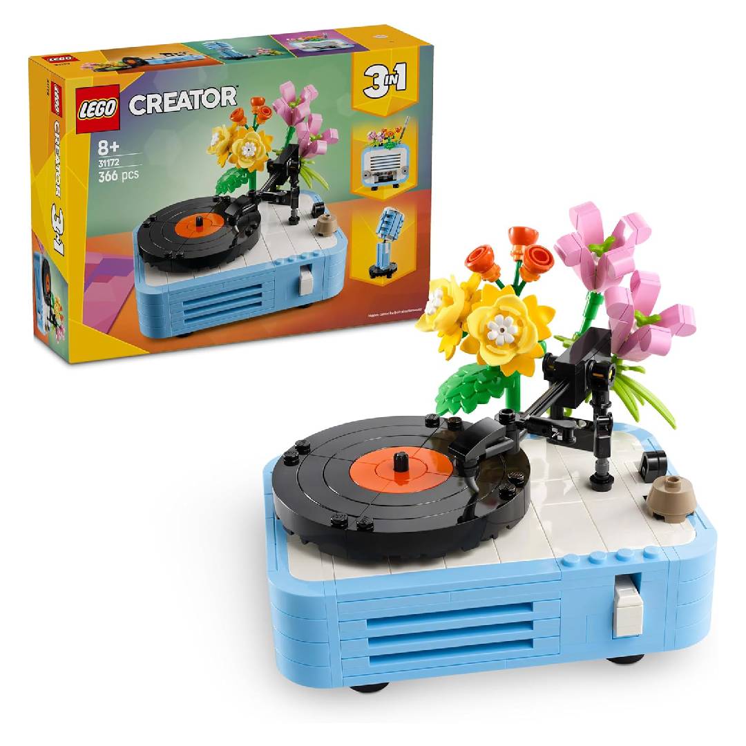 LEGO Creator 3in1 Record Player with Flowers