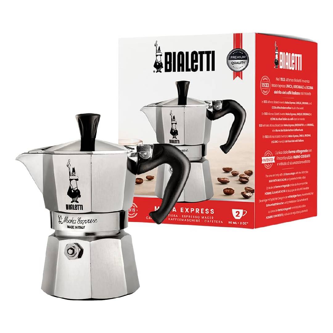 Bialetti Moka Express Aluminium Stovetop Coffee Maker