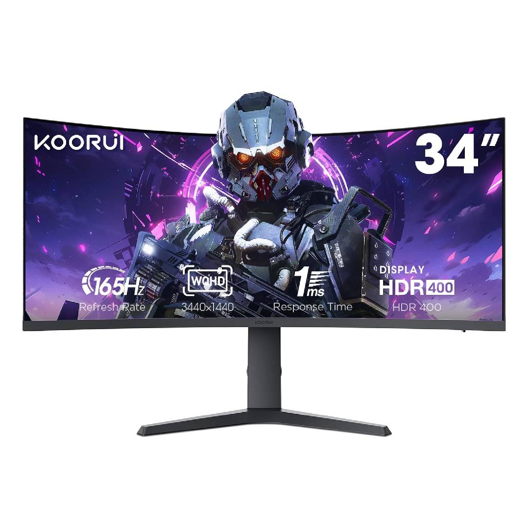 KOORUI 34 Inch Curved Gaming Monitor