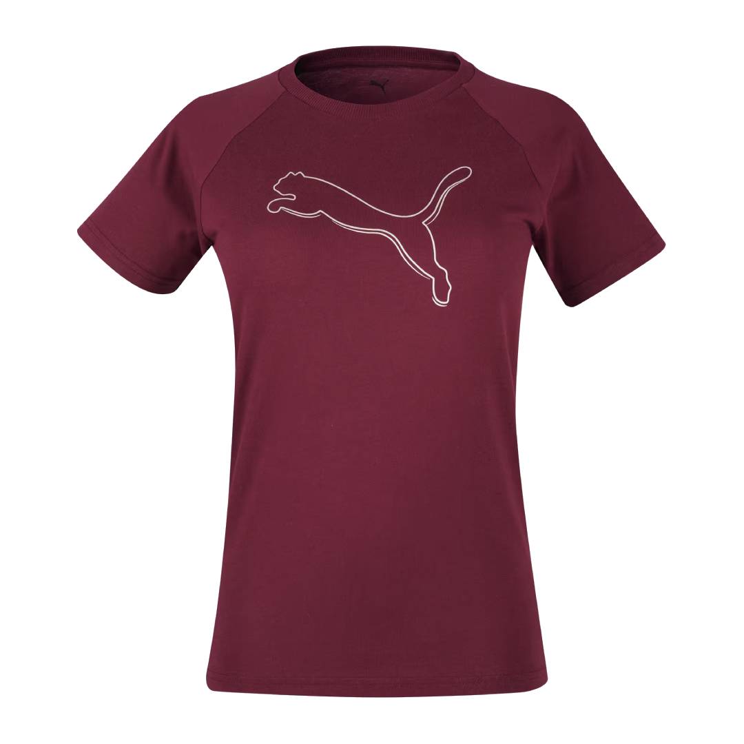 Women's Cotton T-Shirt - Burgundy