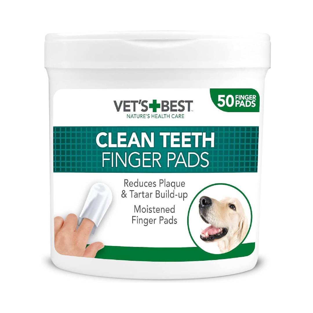 Vet's Best Dental Care Finger Wipes