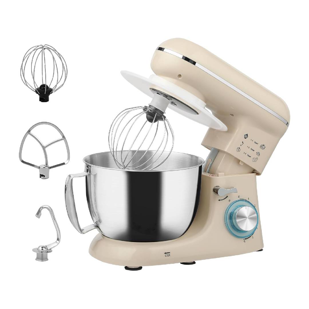 HOMCOM Stand Mixer, 4.5L Food Mixer for Baking