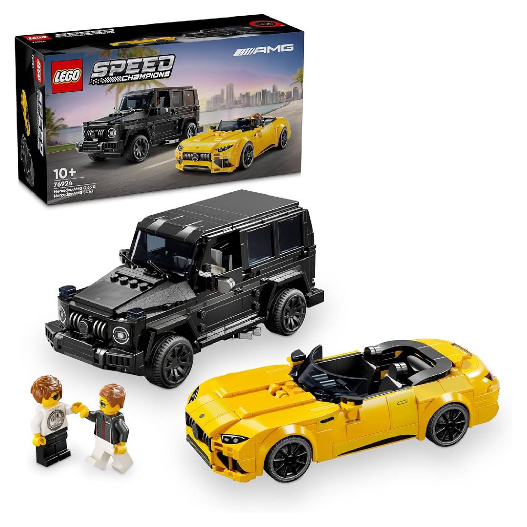 LEGO Speed Champions Mercedes-AMG G 63 and Mercedes-AMG SL 63 2 Construction Toy Cars Mode
