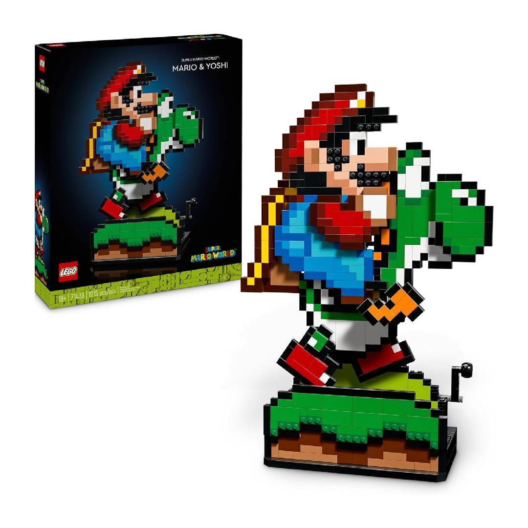 LEGO Super Mario World: Mario and Yoshi Adult Modeling Kit