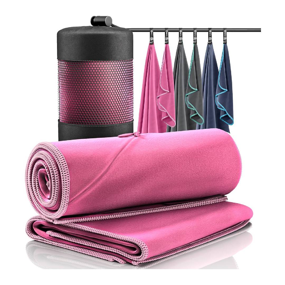 Microfibre Towel Set of 2 + Carry Bag