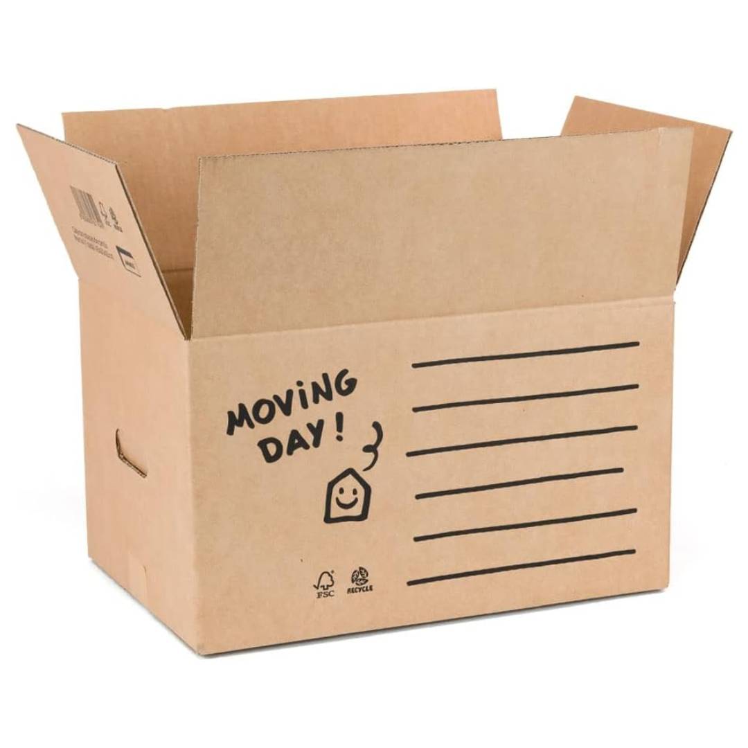 moving boxes with handles for storage
