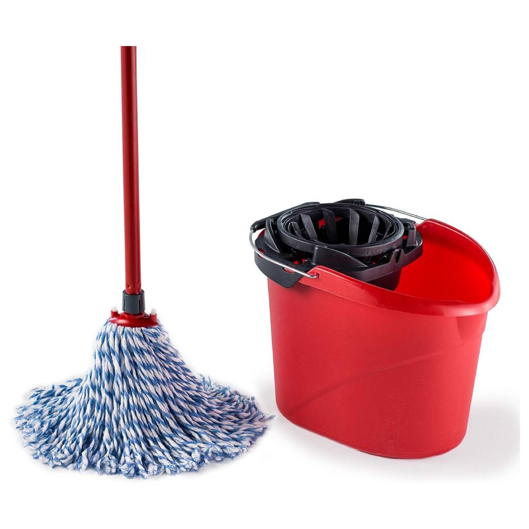Vileda SuperMocio microfibre and cotton mop set