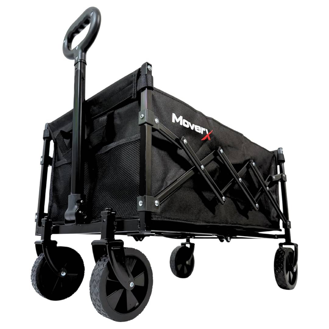foldable festival trolley with all-terrain wheels