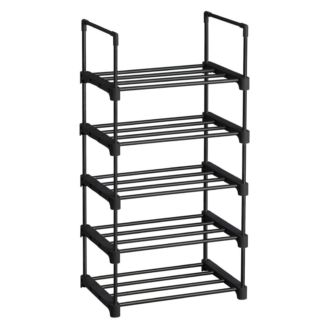 5-tier shoe rack stackable
