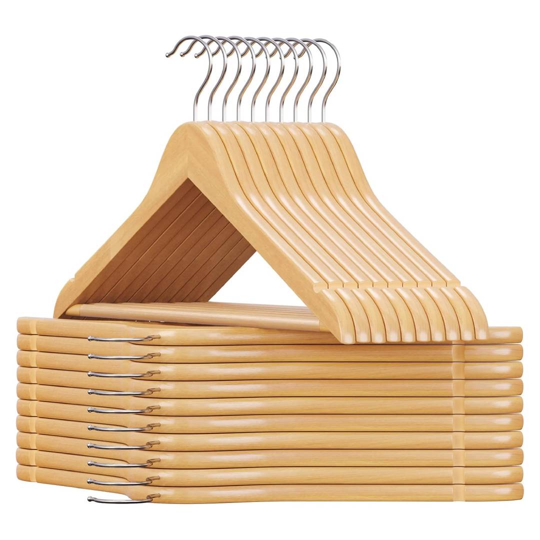wooden clothes hangers 20 pack