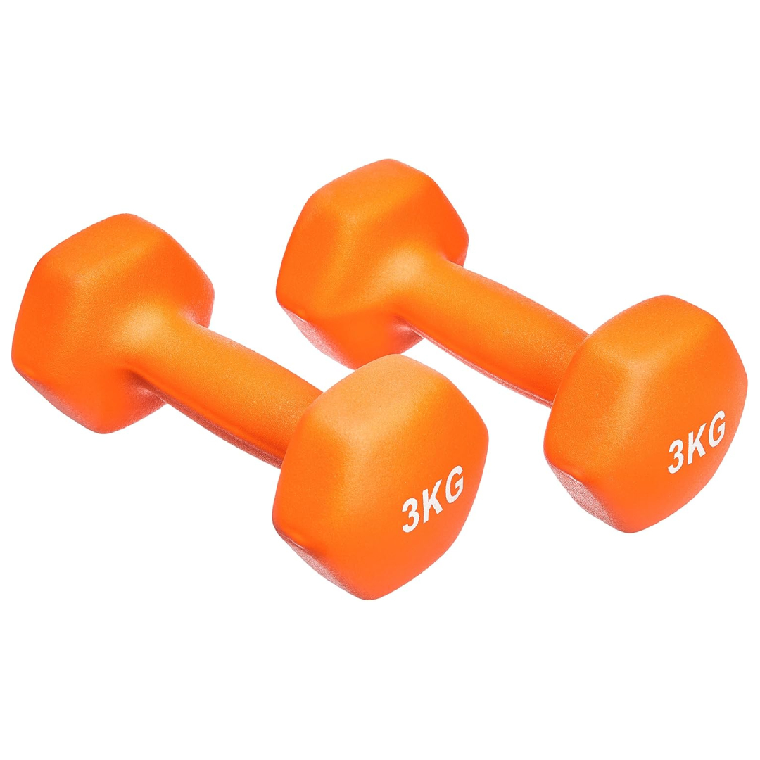 Amazon Basics neoprene dumbbell pair 3kg