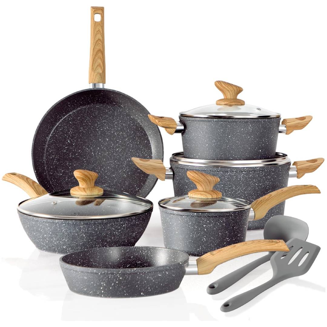 Kitchen Academy 12-piece nonstick cookware set