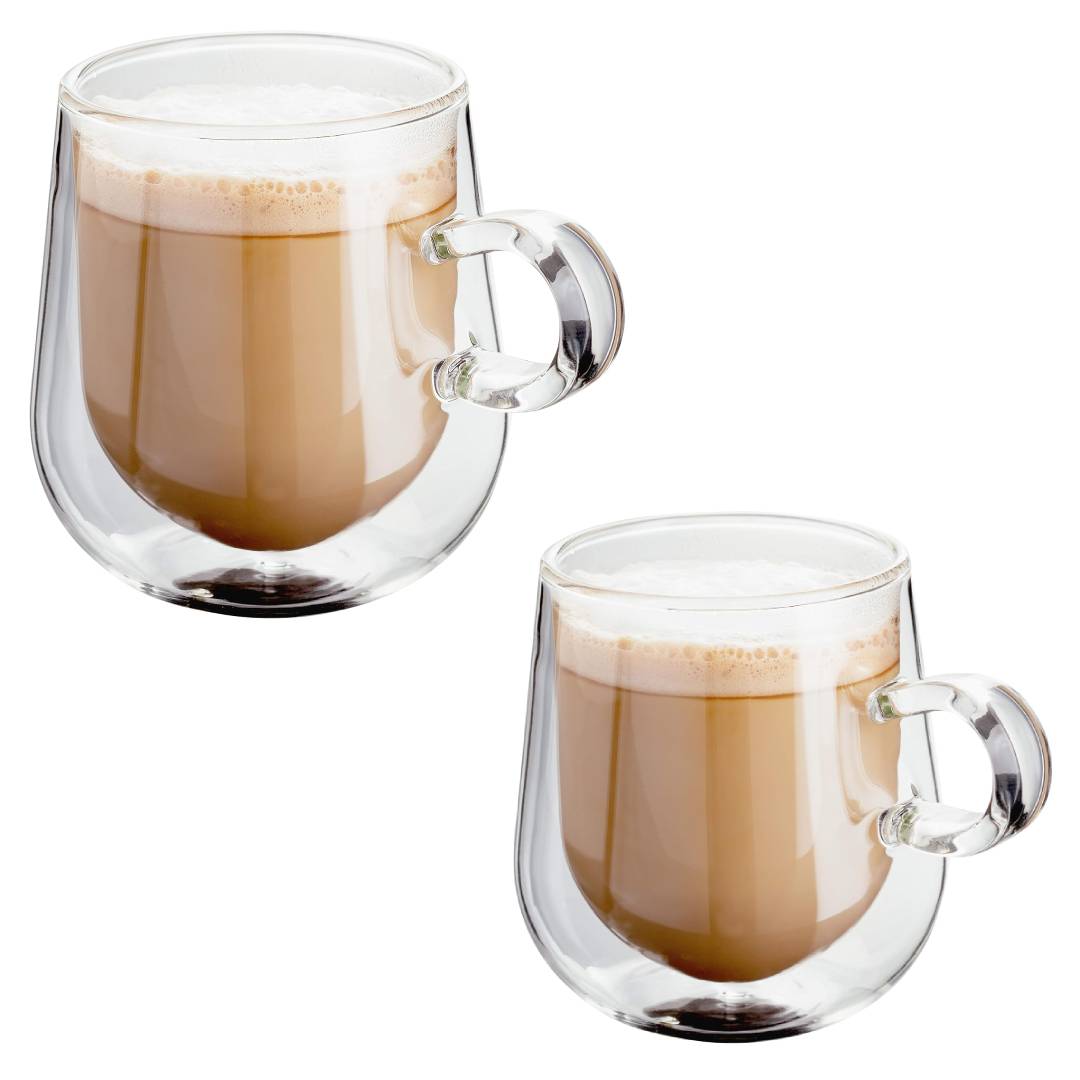 double walled glass coffee cups