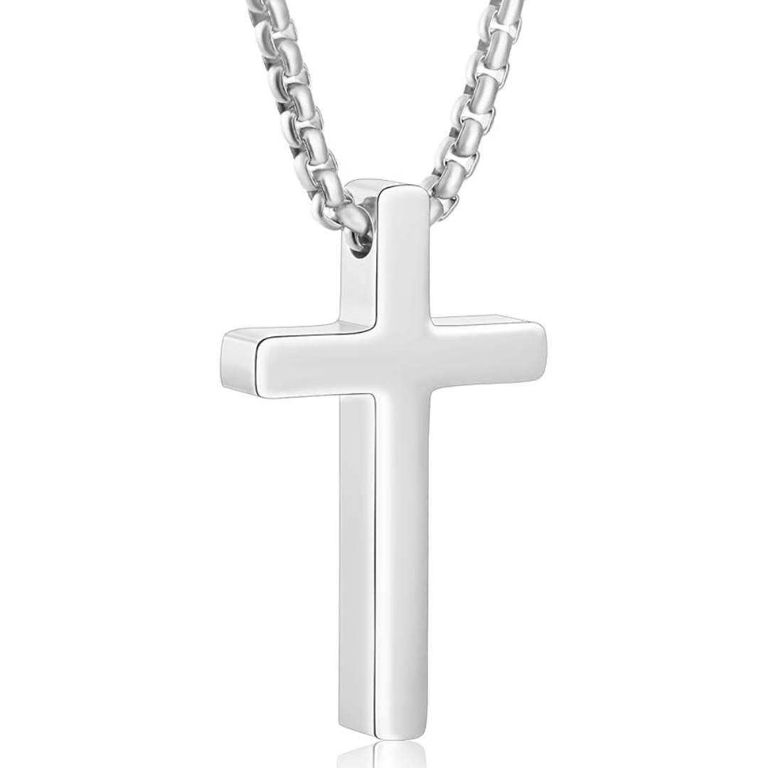 stainless steel cross necklace