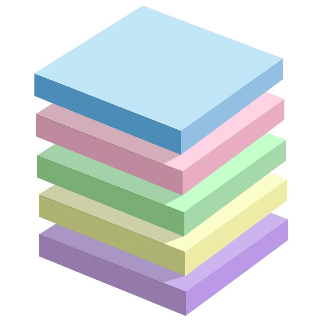 Skaaisont sticky notes pastel set