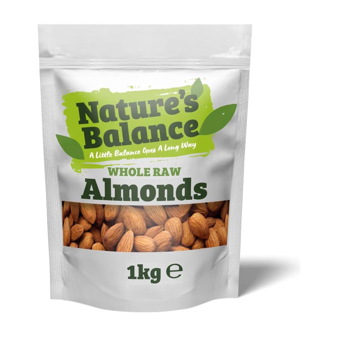 Nature's Balance Whole California Raw Almonds 1kg