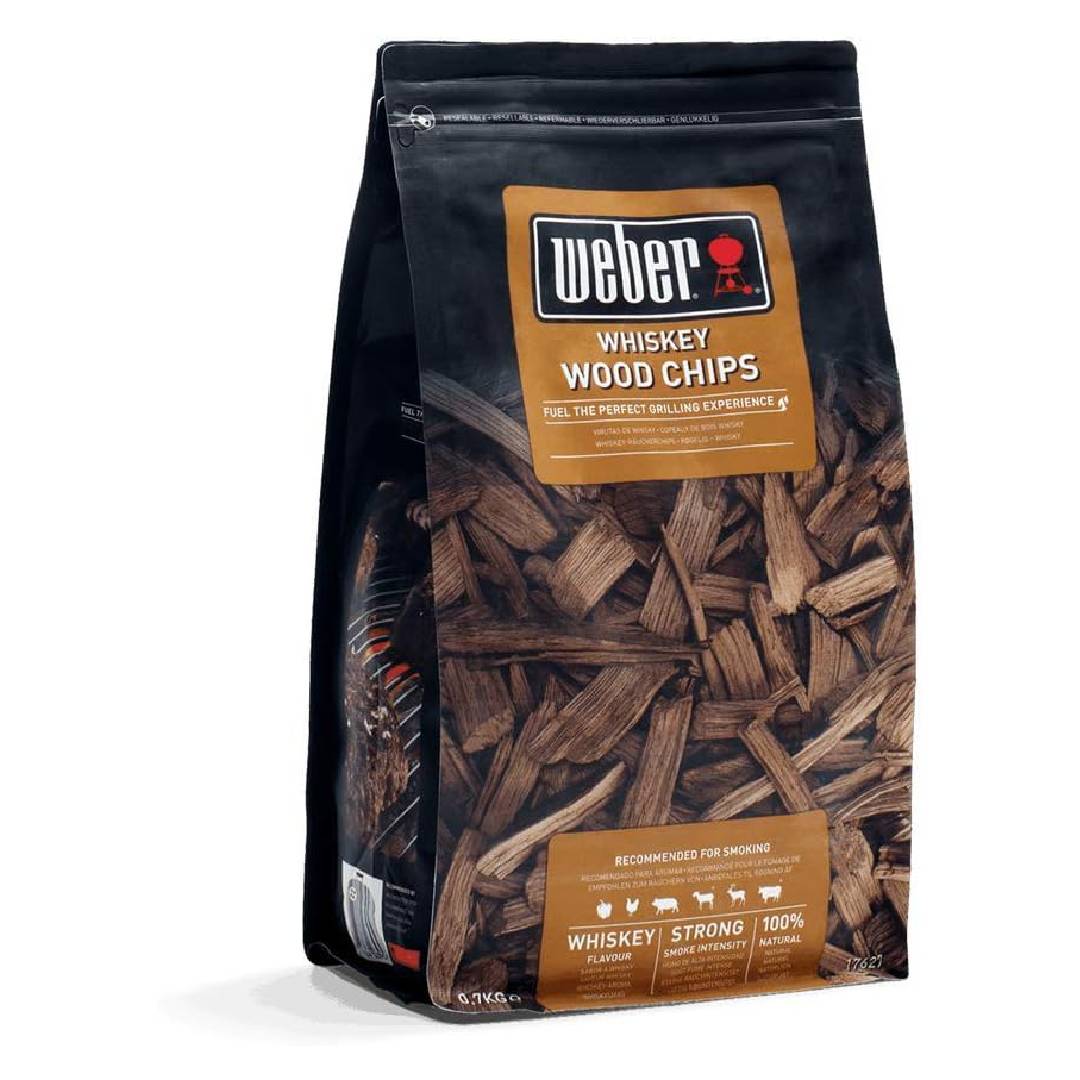 Weber Whiskey Wood Chips | Hardwood Cooking Pellets