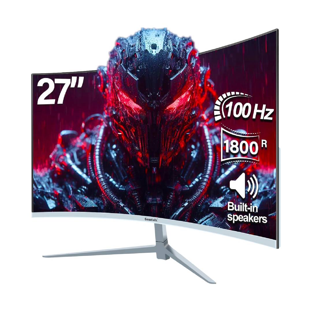 Gawfolk Curved Monitor 27 Inch 100Hz