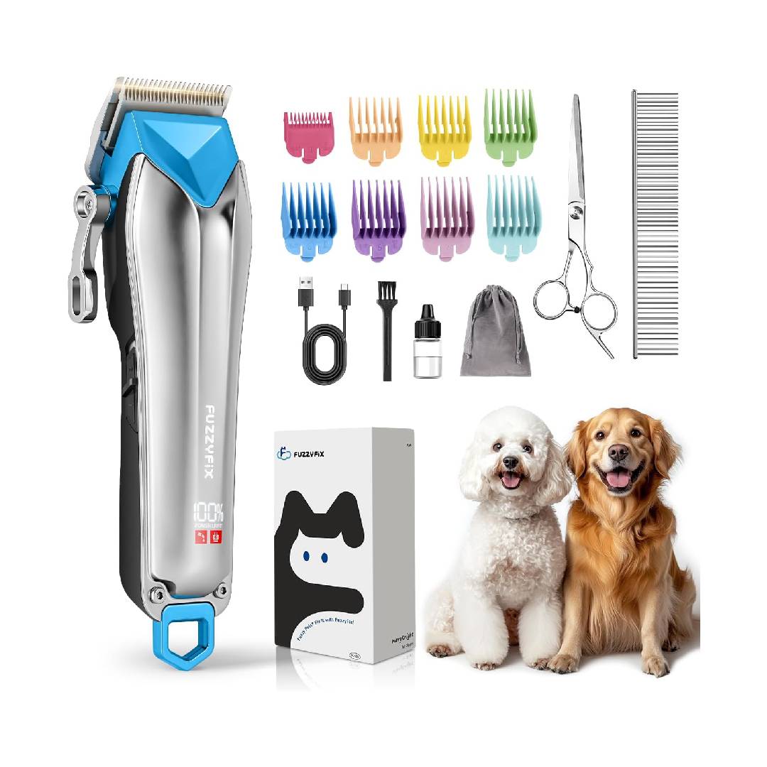 FuzzyFix Dog Grooming Clippers for Thick Heavy Coats