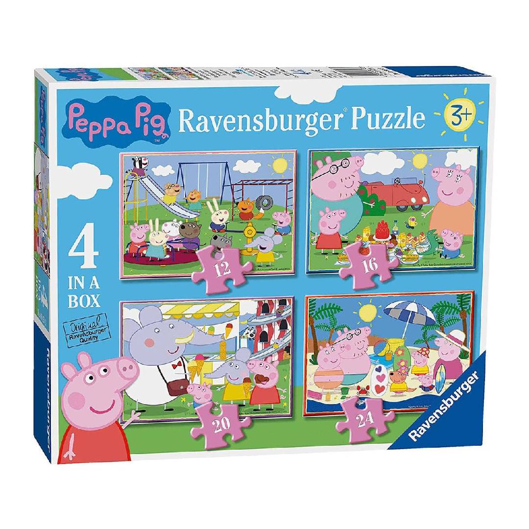Ravensburger Peppa Pig 4 in Box Jigsaw Puzzles for Kids Age 3 Years Up
