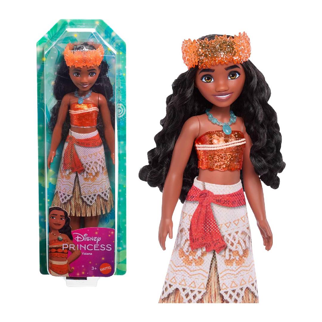 Mattel Disney Princess Dolls, Moana Posable Fashion Doll with Sparkling Clothing and Accessories