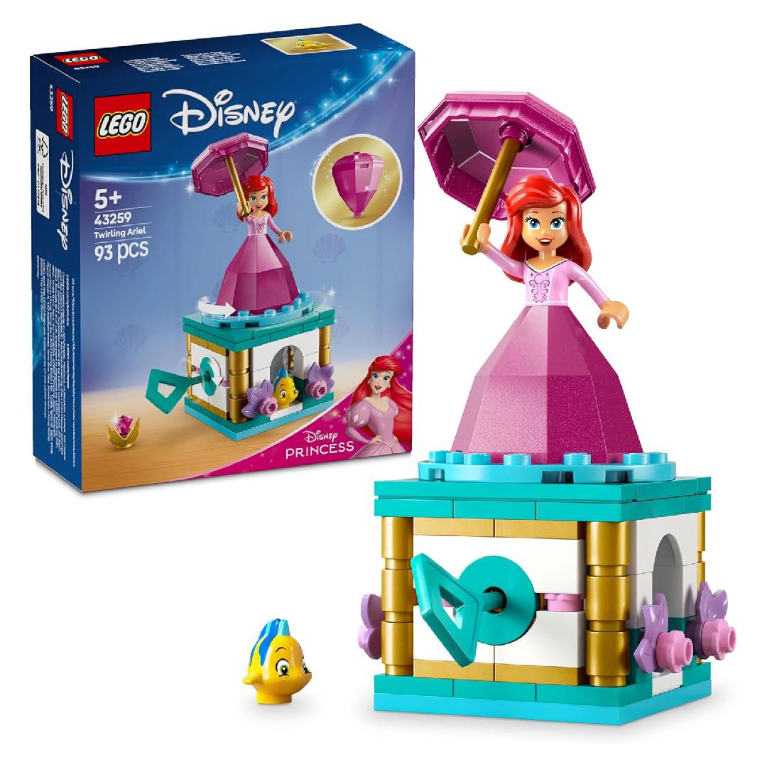LEGO Disney Princess Ariel Rotating Construction Toy with Mini Doll