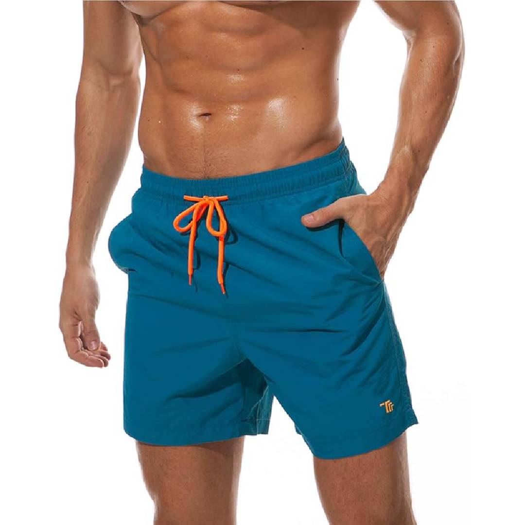 donhobo Men's Swim Trunks Board Shorts Beach Pants Swimming Waterproof Quick Dry Surfing Boardshorts