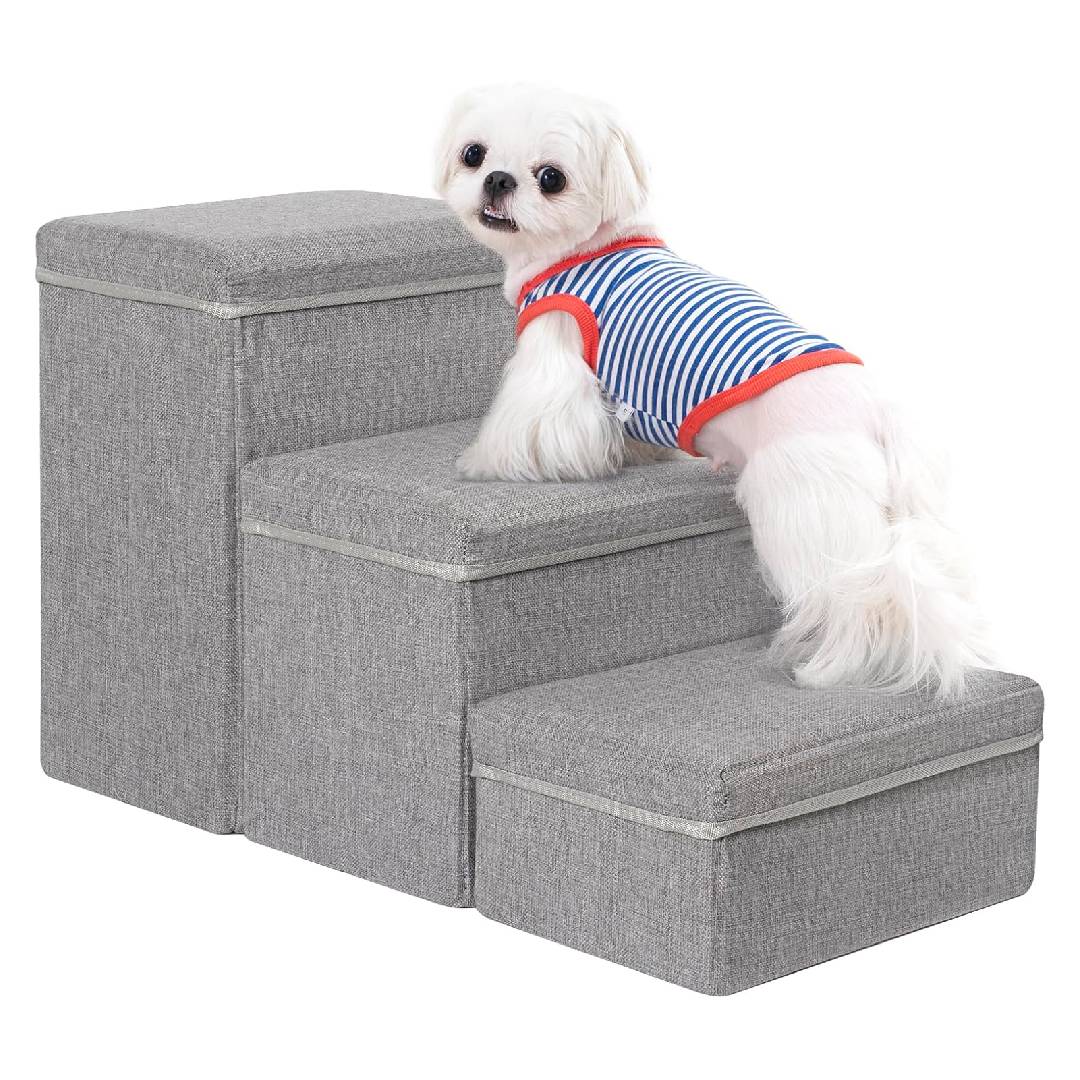 Uross Dog Stairs with Storage 3-Steps