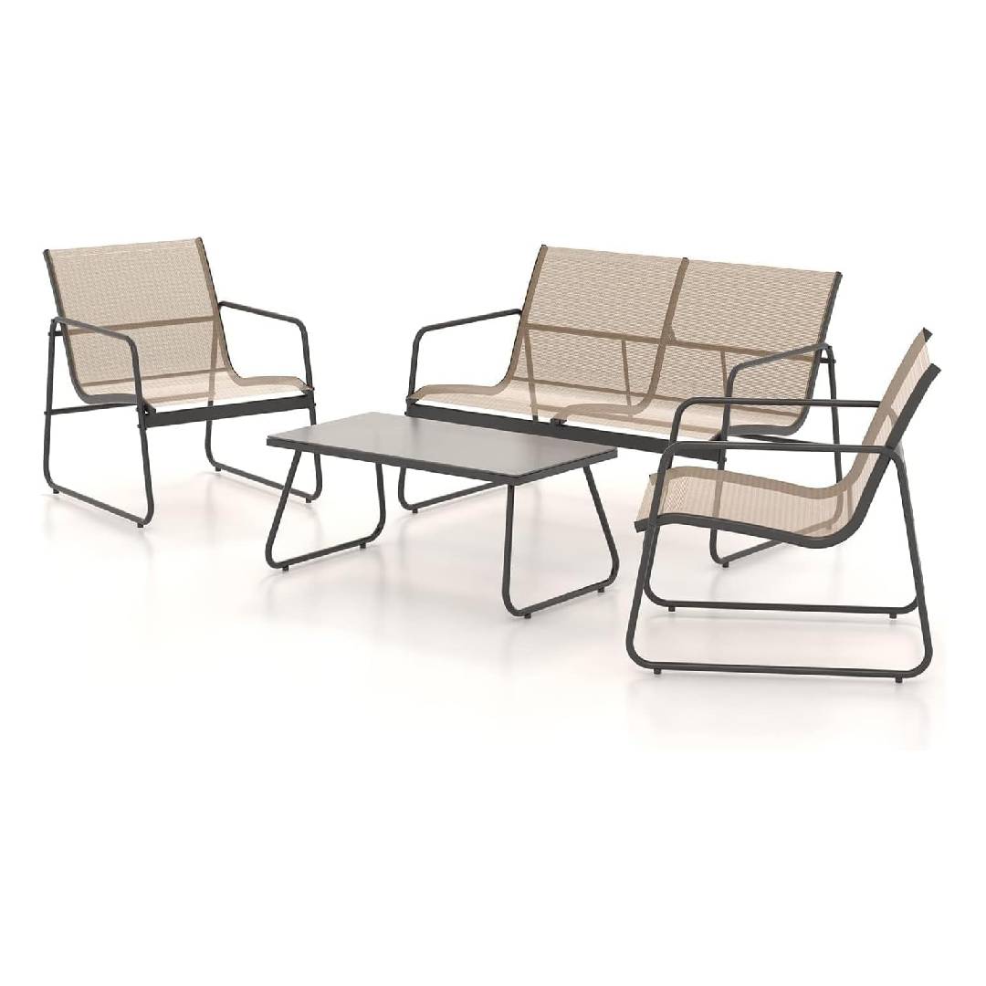 Grand patio Conversation Sets 4 Pieces, Garden Table and Chairs
