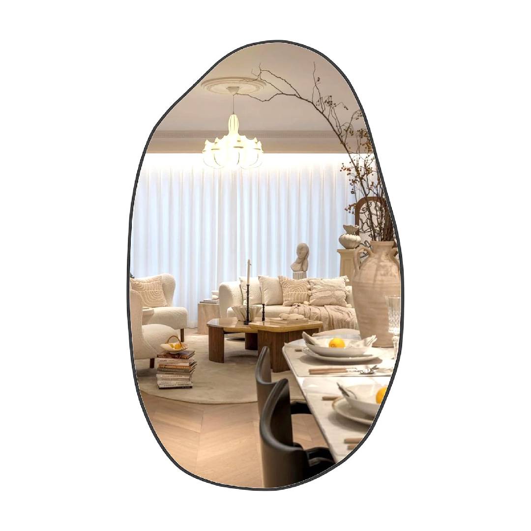 Elemango 85 x 52 cm Irregular Wall Mirror, Asymmetrical Mirror