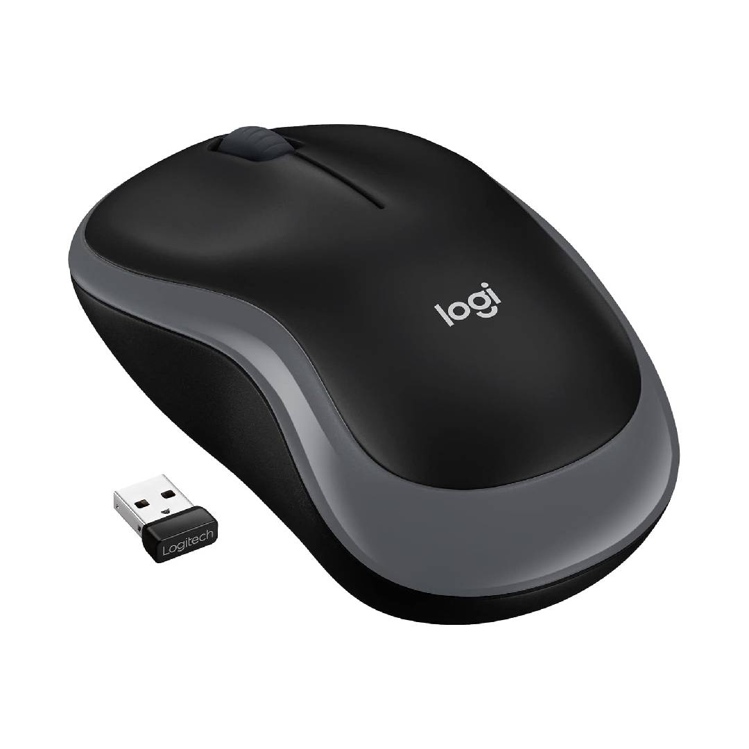 Logitech M185 Wireless Mouse, 2.4 GHz with USB Nano Receiver