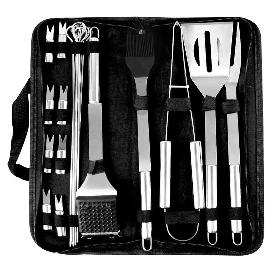 BBQ grill tool set with case