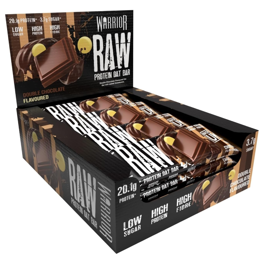 Warrior Raw Protein Bars Double Chocolate