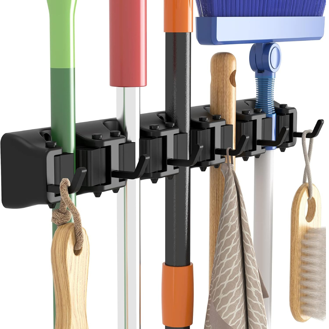 wall mounted broom mop holder