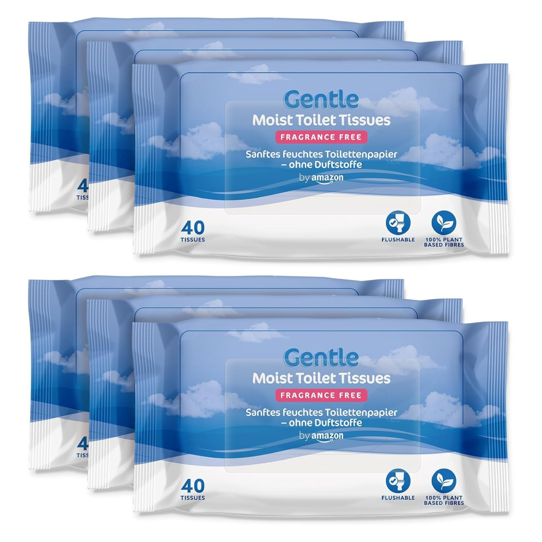 flushable moist toilet tissues