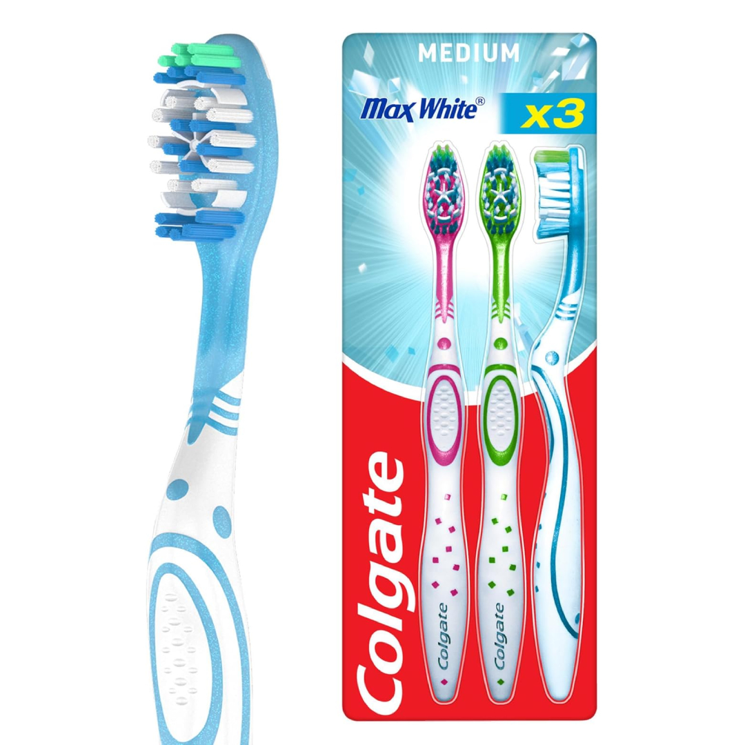 Colgate Max White toothbrush triple pack