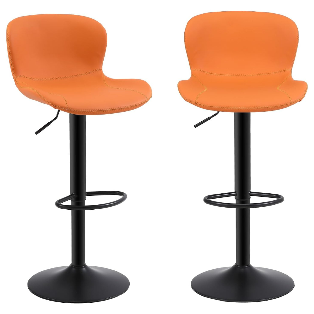 PU leather bar stools set of 2