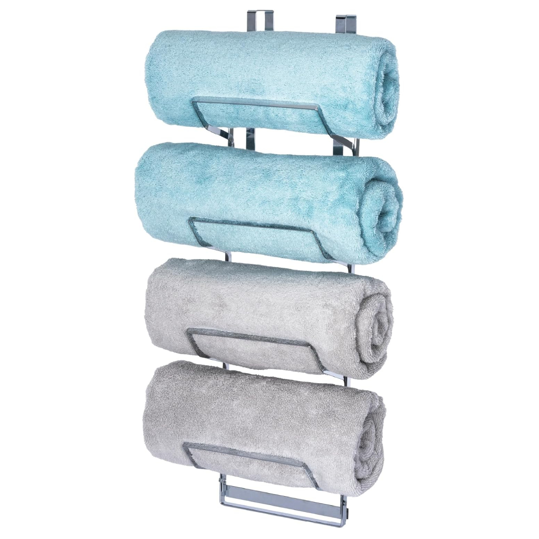 4 tier chrome towel rack