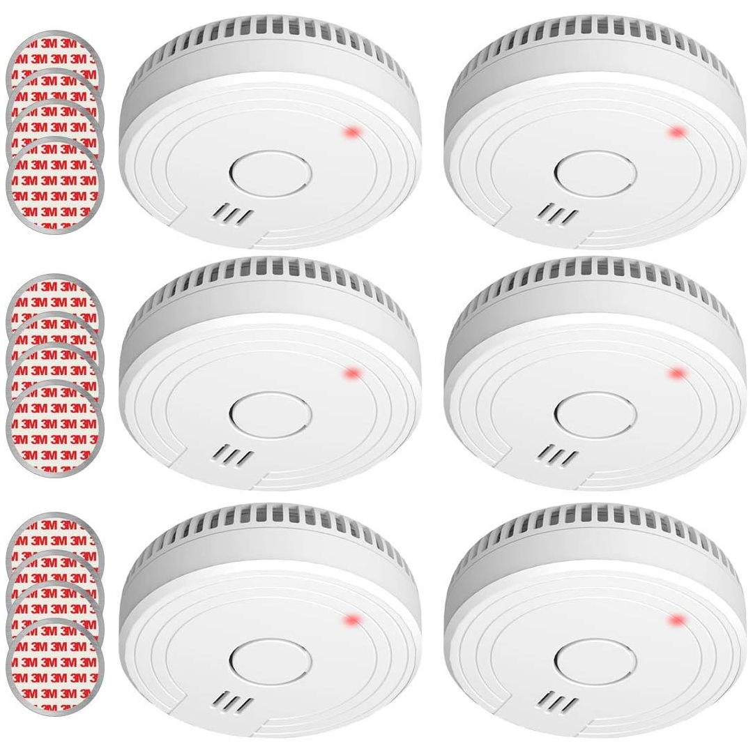 smoke detector set 6 pack