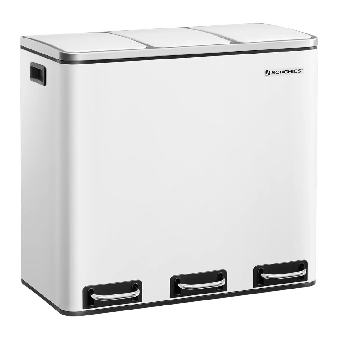 SONGMICS recycling bin 54L 3 compartments