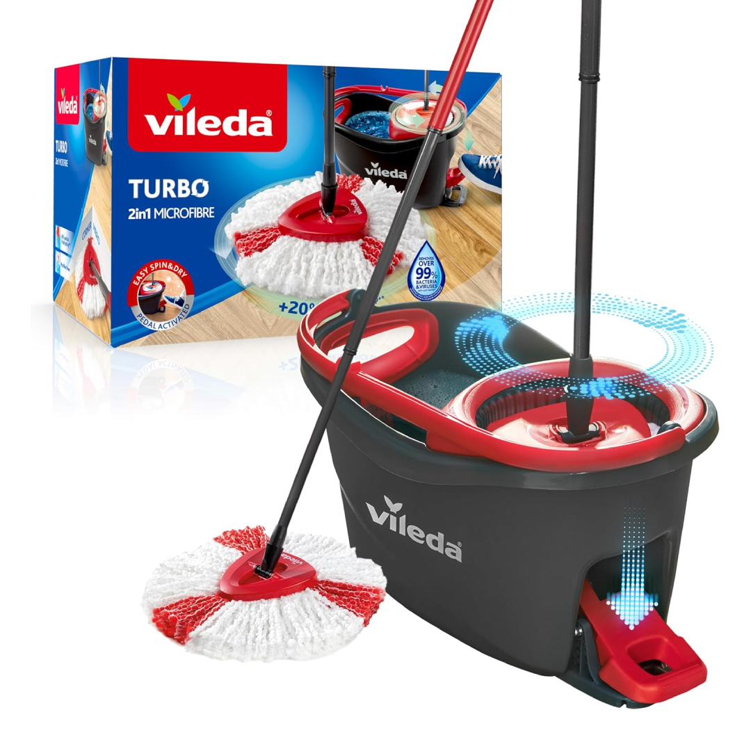 Vileda Turbo Microfibre Mop and Bucket