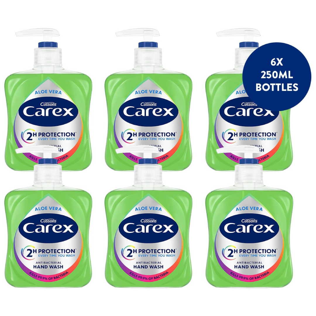 Carex aloe vera antibacterial hand wash sixpack